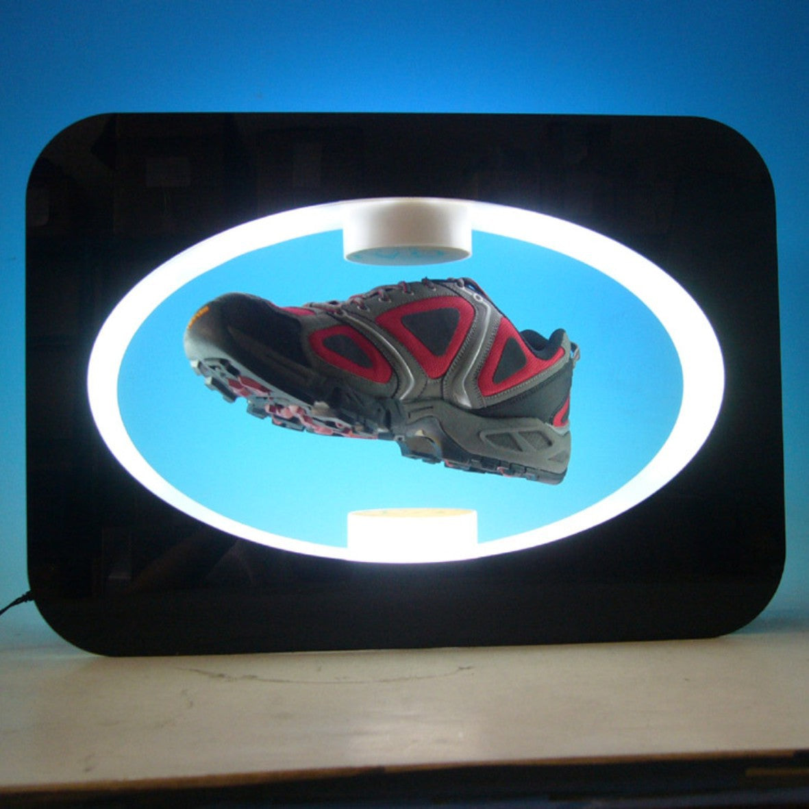 Shoe Display with Magnetic Levitation
