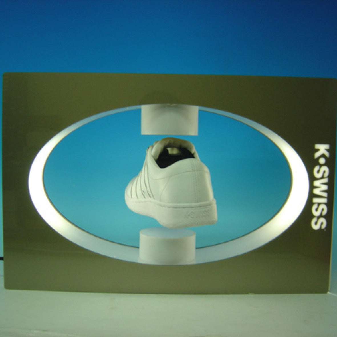 Shoe Display with Magnetic Levitation