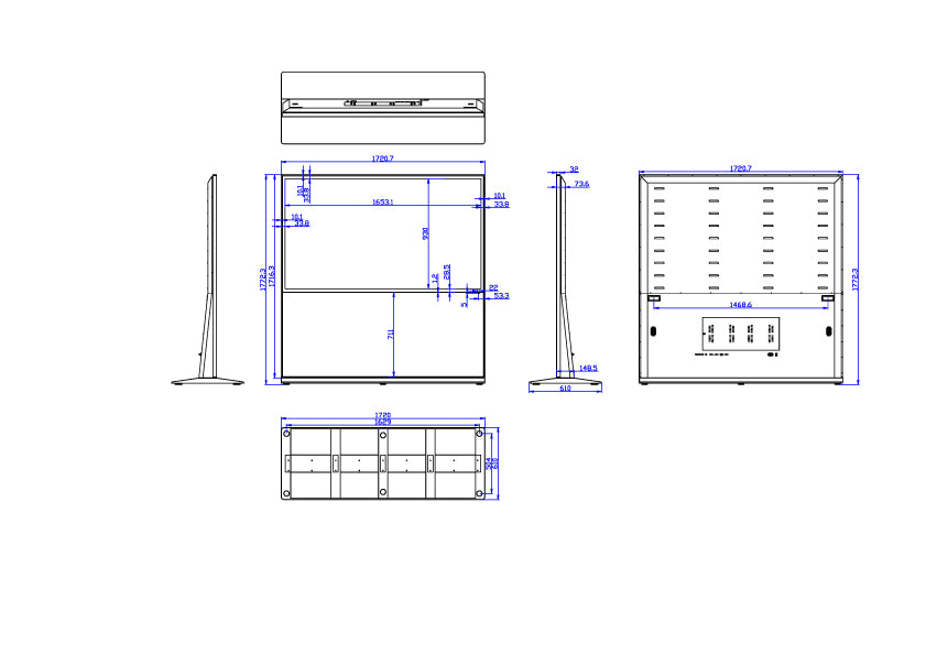 75 vertical touch screen advertising machine