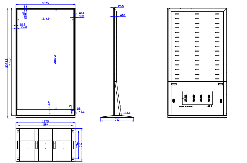 85-inch floor-standing 4K advertising machine
