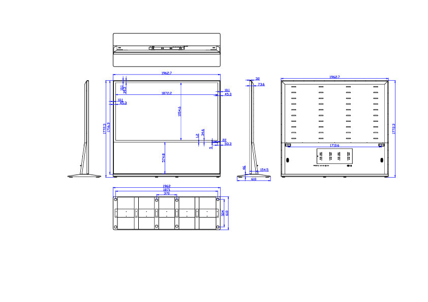 85 vertical touch screen advertising machine