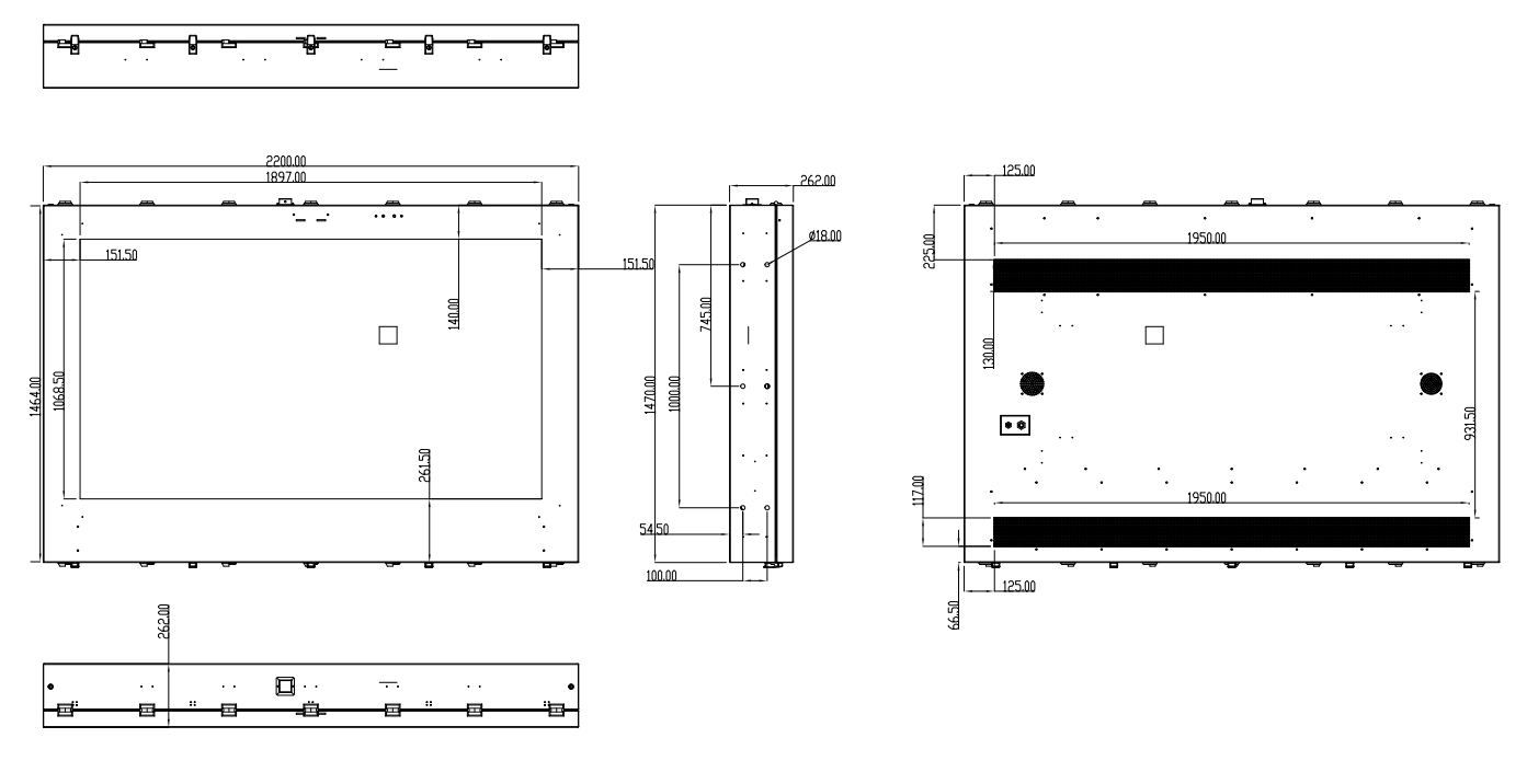 86-inch wall-mounted outdoor advertising machine