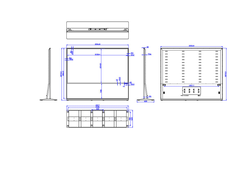 98 vertical touch screen advertising machine