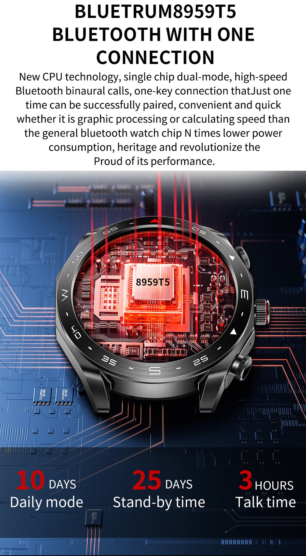 T95 smartwatch Bluetooth