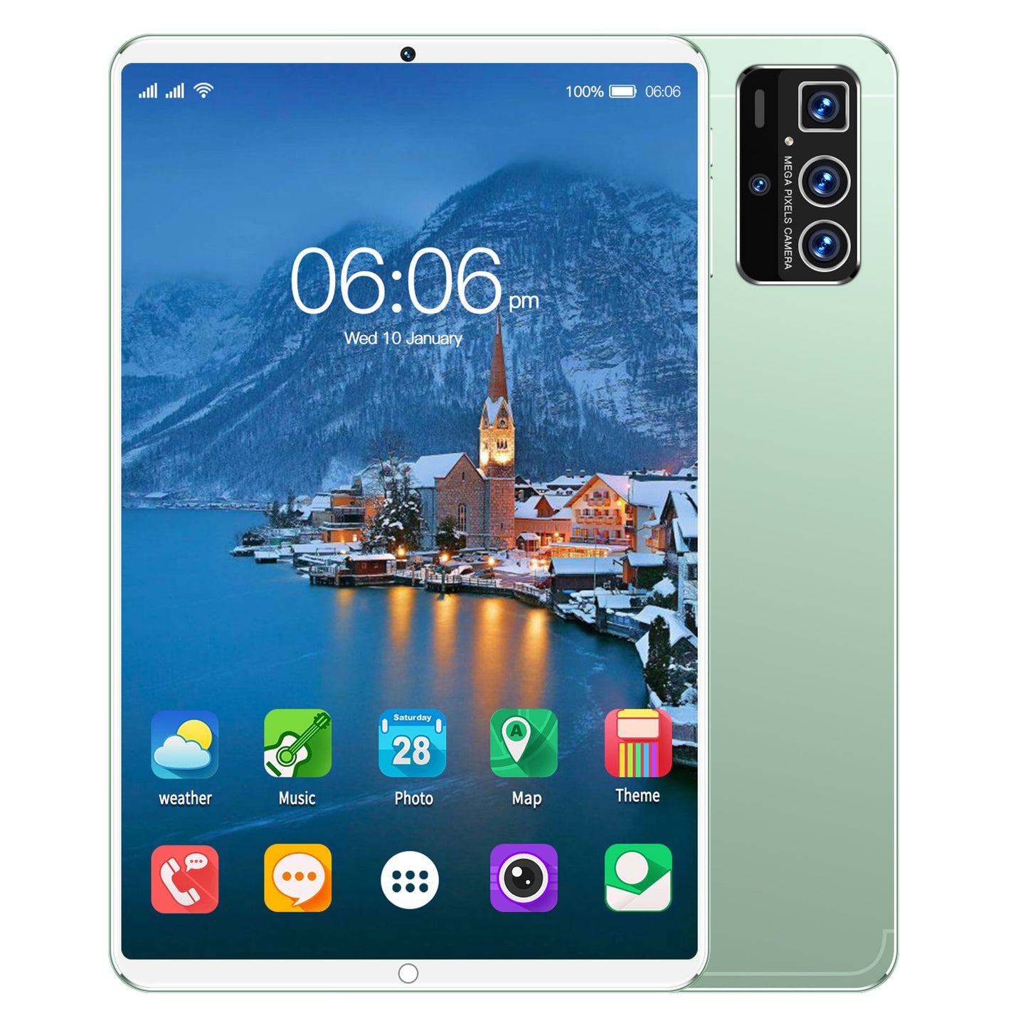 تابلت Pro14 الذكي بشاشة 10 بوصة يعمل بنظام أندرويد ويدعم WiFi وBluetooth وGPS