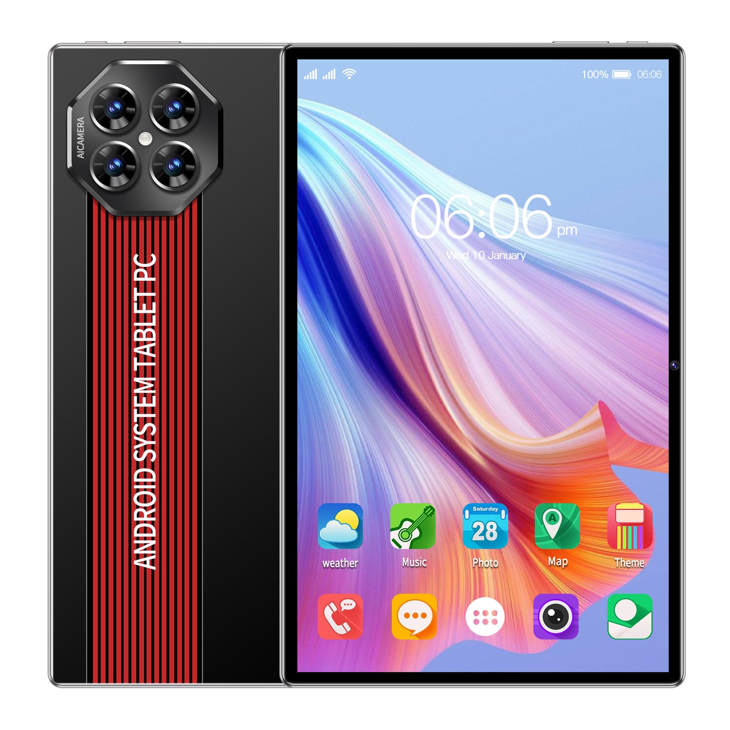 جهاز كمبيوتر لوحي Max80 جديد بشاشة عالية الدقة مقاس 10.1 بوصة يعمل بنظام Android ومكالمات ذكية وWiF (إصدار ساخن)