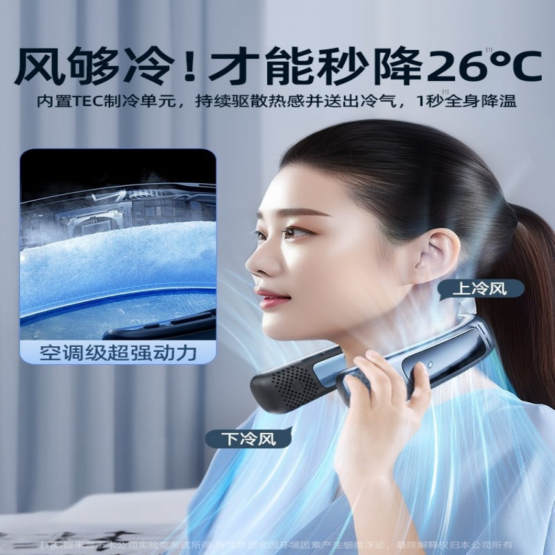 Neck hanging fan portable small fan