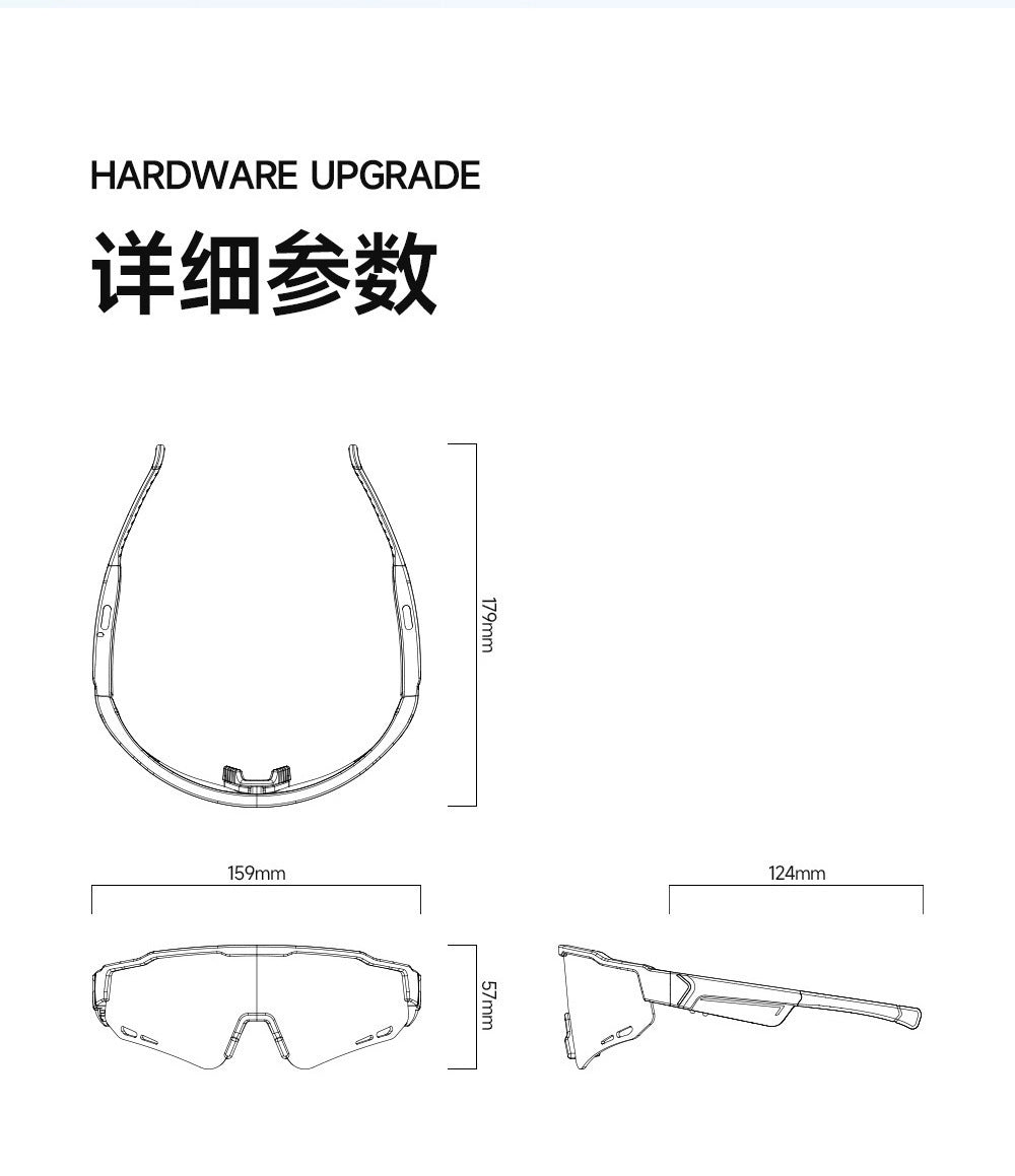 Smart cycling audio glasses UV400 sunglasses
