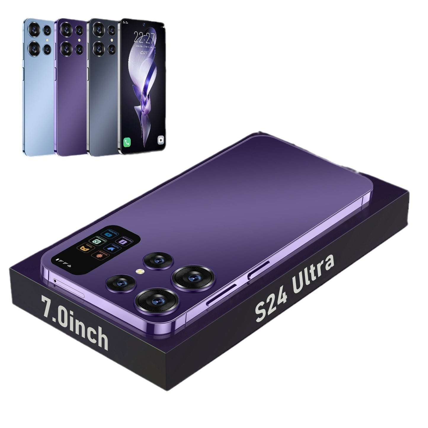 هاتف ذكي جديد S24ultra 16+1TG يعمل بنظام Android متوفر في المخزون