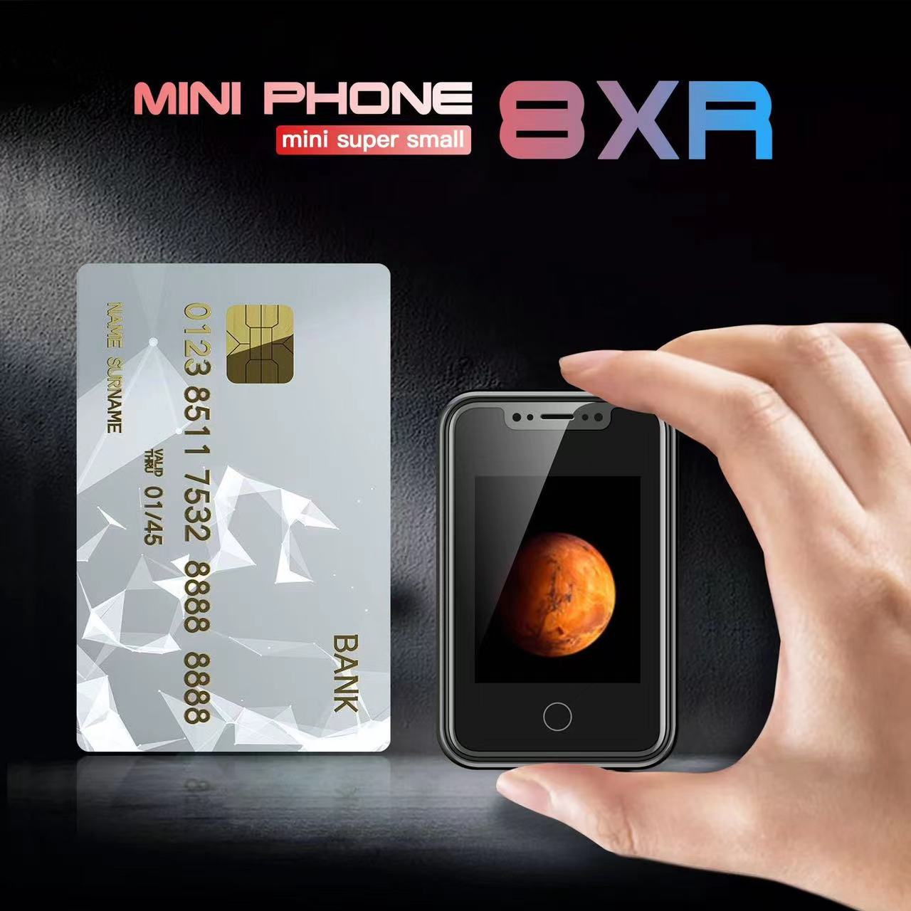 8XR هاتف محمول صغير للغاية بشاشة تعمل باللمس مقاس 1.77 بوصة