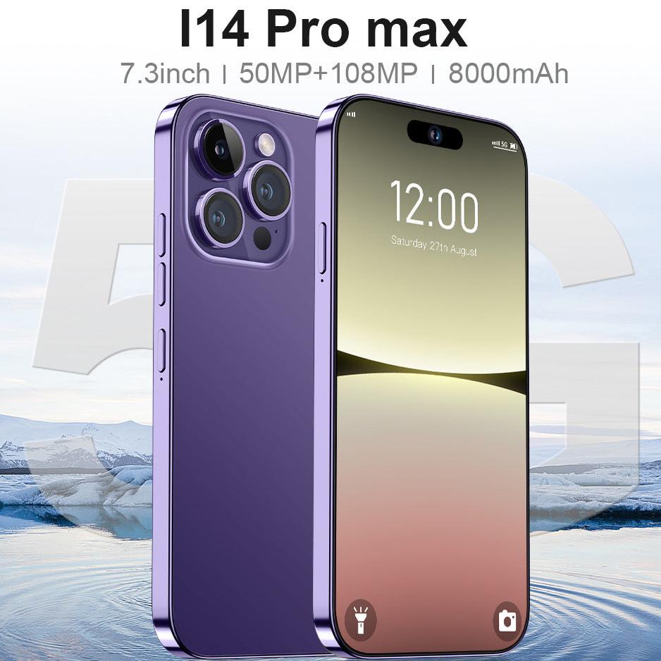 هاتف ذكي I14ProMax 16G+1TB 7.3 بوصة