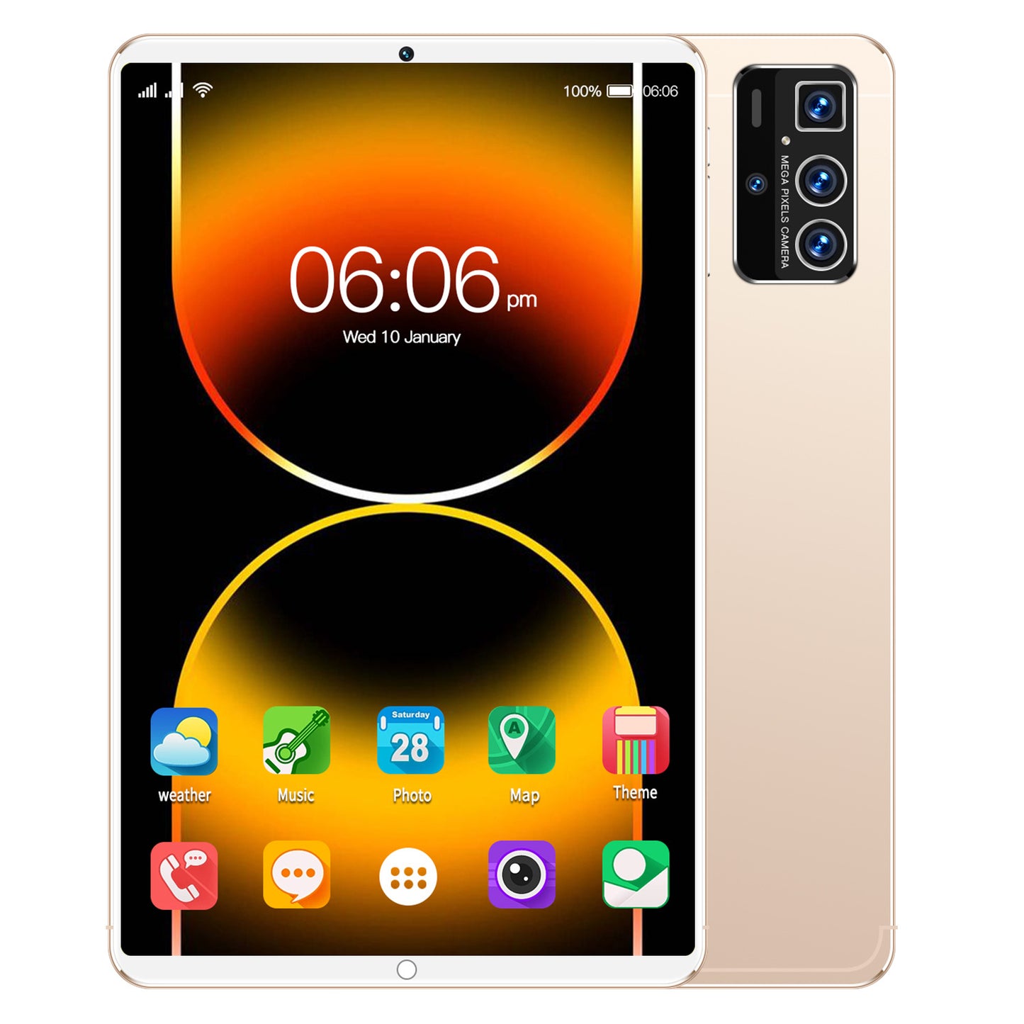 تابلت Pro14 الذكي بشاشة 10 بوصة يعمل بنظام أندرويد ويدعم WiFi وBluetooth وGPS