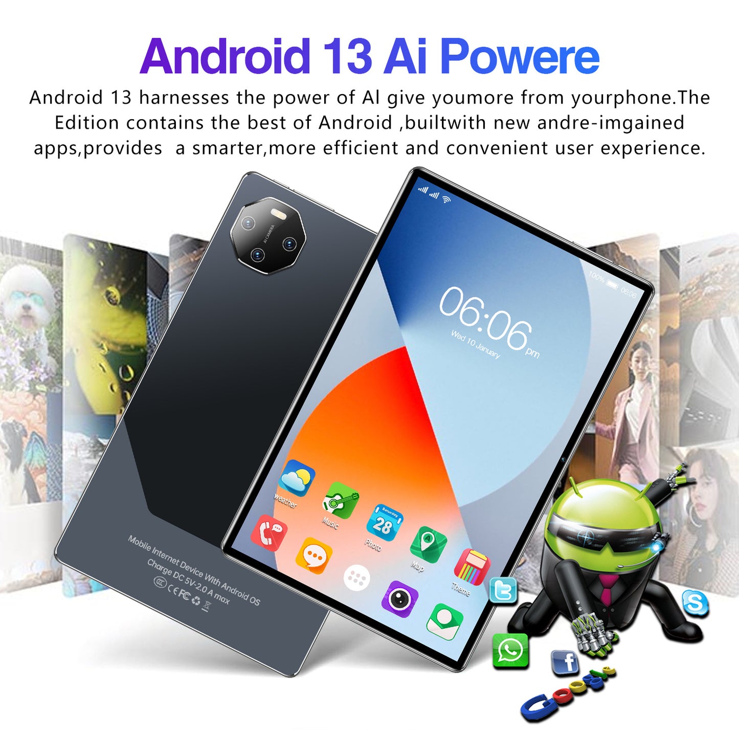 الجهاز اللوحي الذكي الجديد E70Pro مقاس 10.1 بوصة