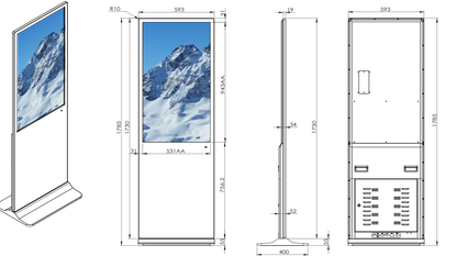 43 inch vertical advertising machine（Infrared touch / capacitive touch）