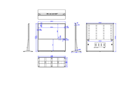 75 vertical touch screen advertising machine