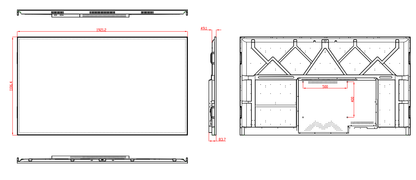 85-inch wall-mounted 4K advertising machine