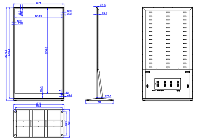 85-inch floor-standing 4K advertising machine
