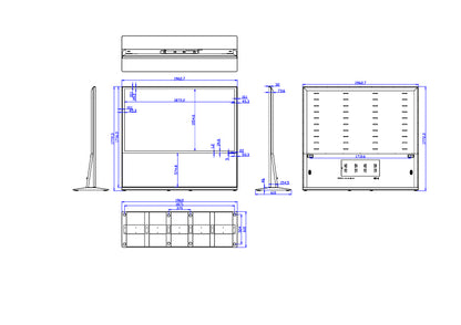 85 vertical touch screen advertising machine