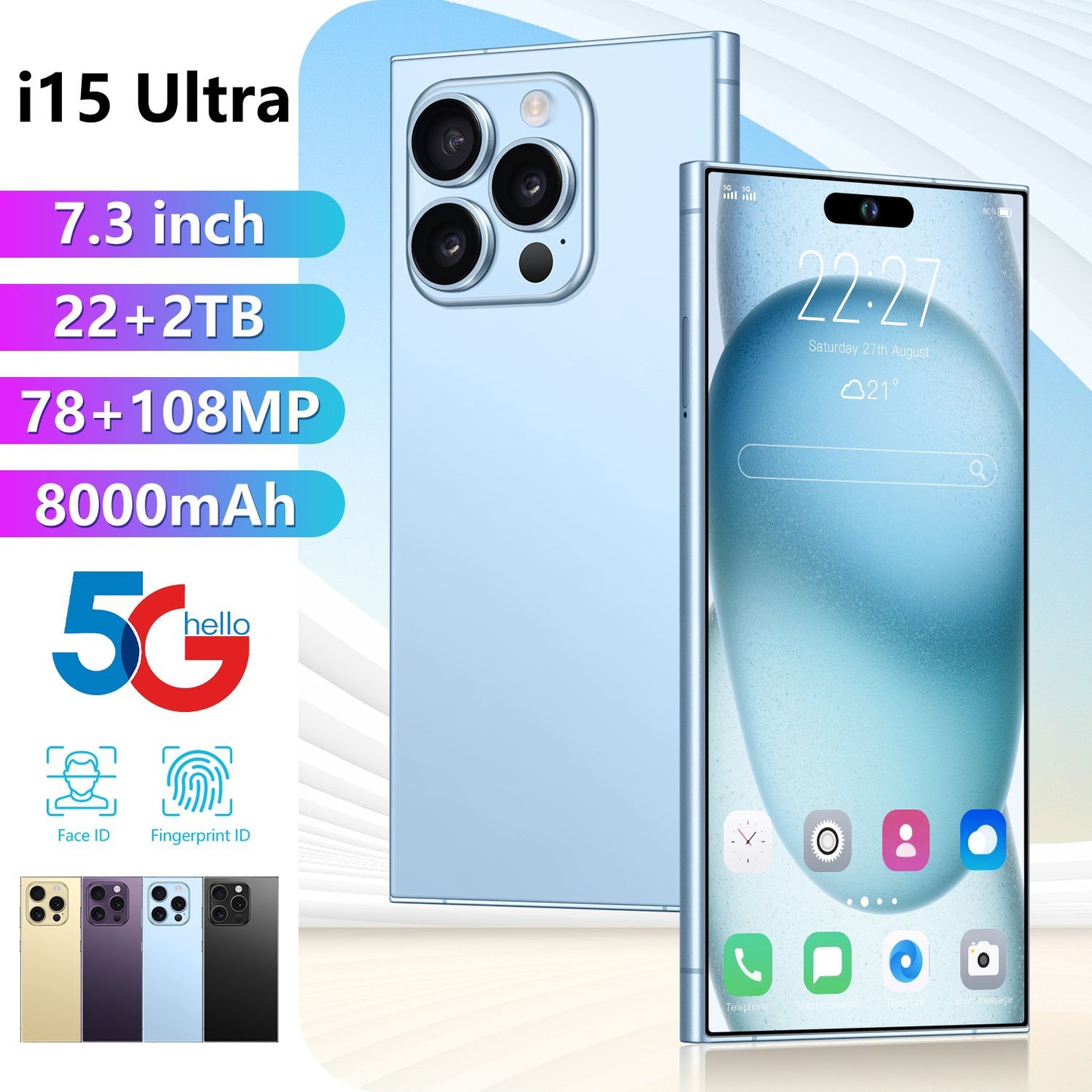 قلم مدمج i15 فائق الجودة ثماني النواة 4G