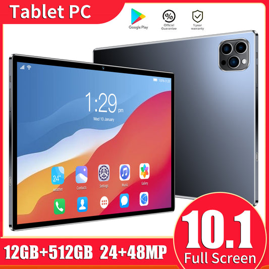 جهاز لوحي ذكي جديد V62 مقاس 10.1 بوصة مزود ببطاقة قابلة للتوصيل بنظام Google
