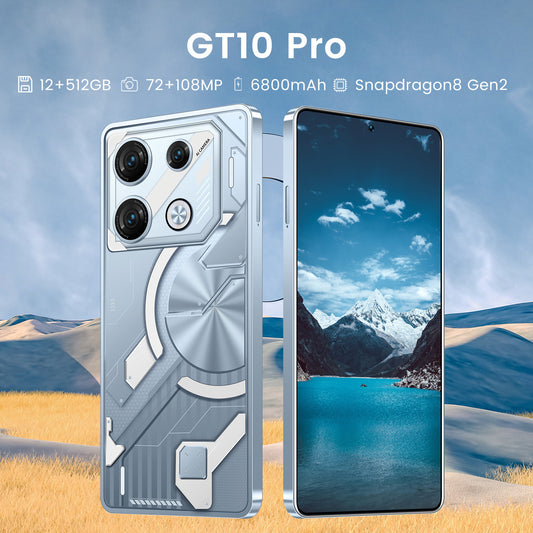 هاتف GT10 Pro الذكي الأكثر مبيعًا بذاكرة 12 جيجابايت وذاكرة 512 جيجابايت