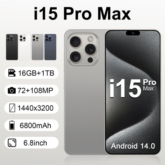 هاتف i15 Pro Max4+64GB جديد بشاشة 6.8 بوصة