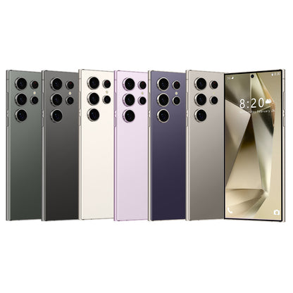 هاتف محمول S24 Ultra+ مدمج بالقلم مقاس 7.3 بوصة وذاكرة 16+1T