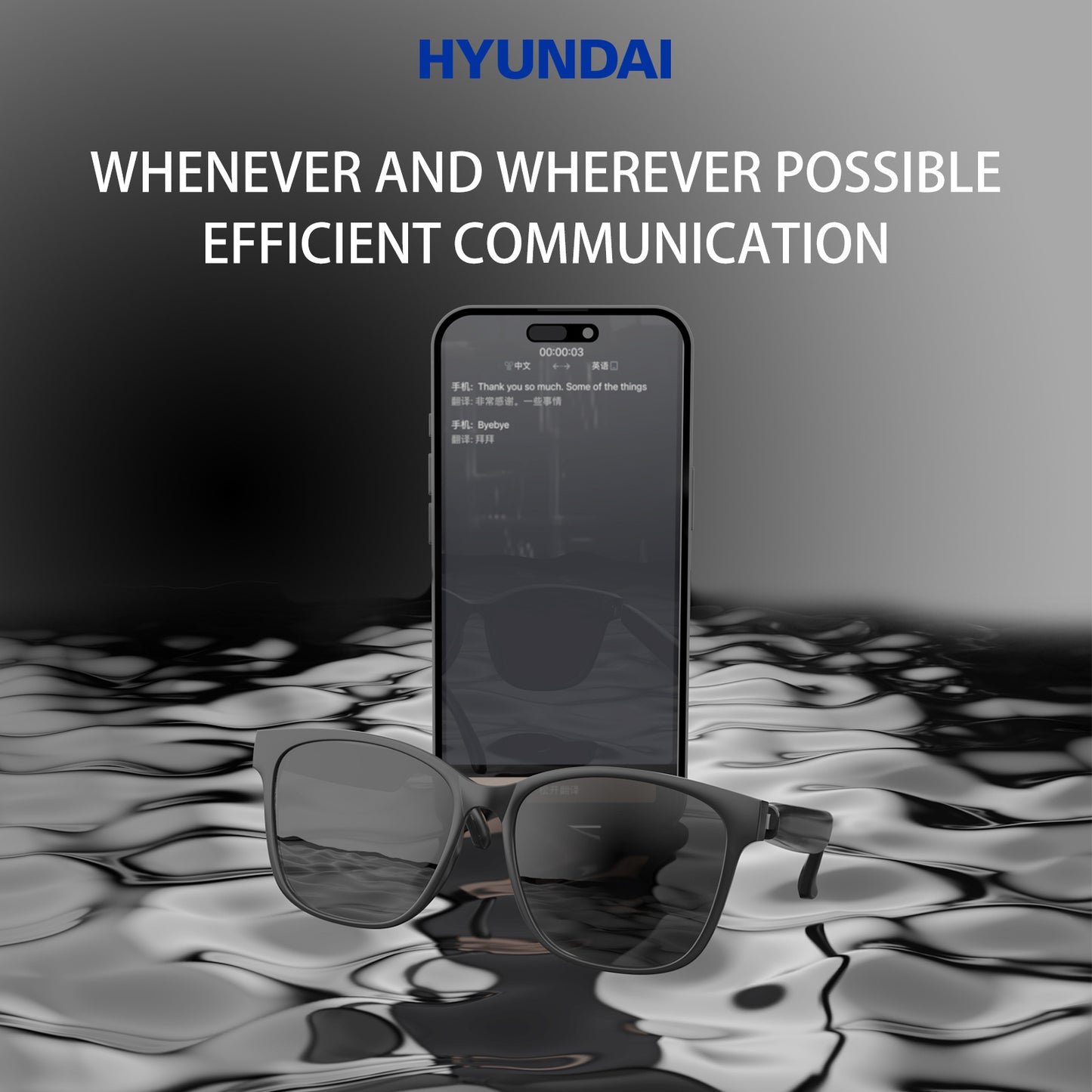Hyundai HY-C8 AI smart translation glasses