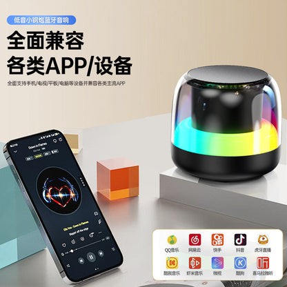 New colorful round RGB Bluetooth speaker
