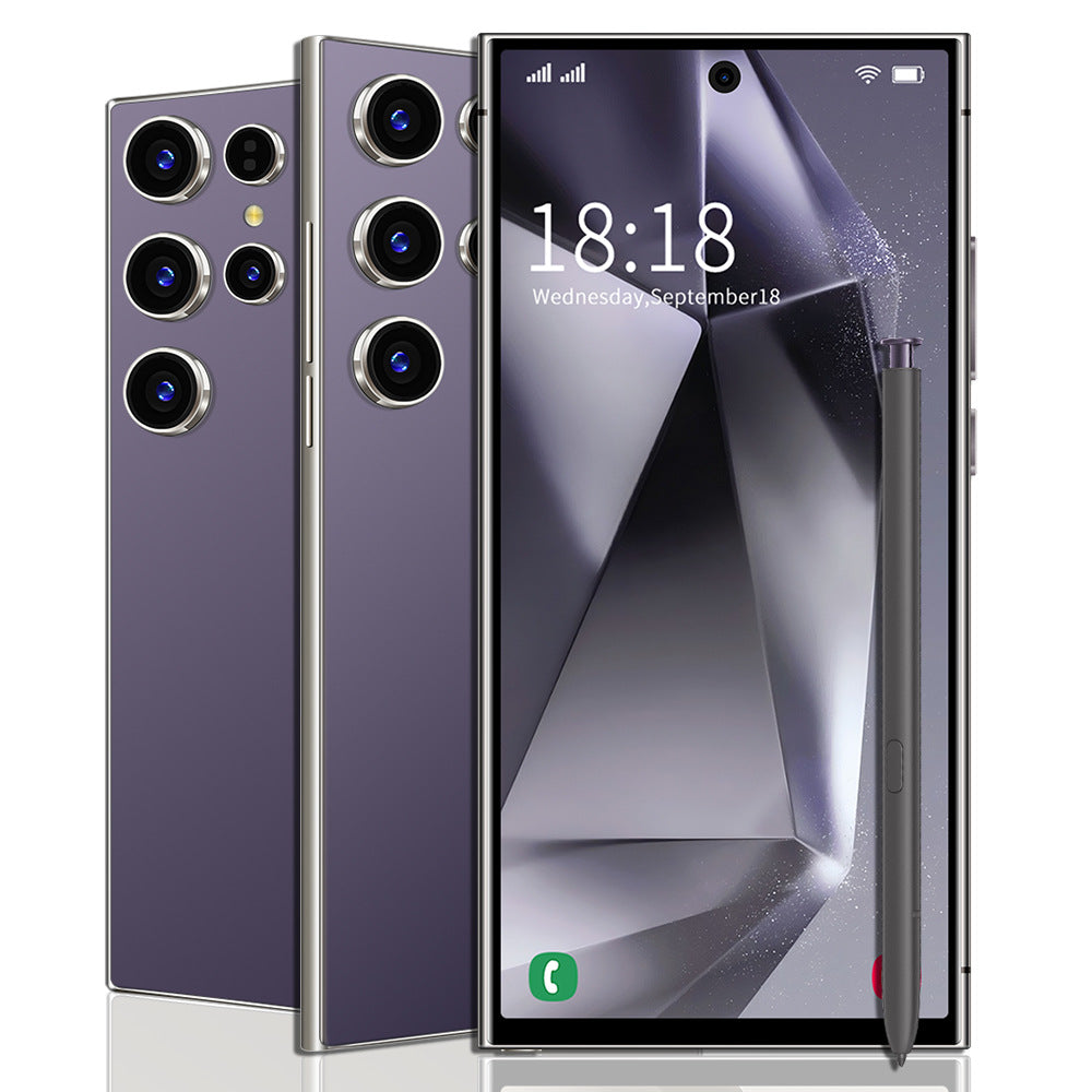 شاشة S24Ultra 7.3 بوصة بفتحة وسطية 16+1T