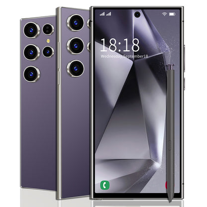 شاشة S24Ultra 7.3 بوصة بفتحة وسطية 16+1T