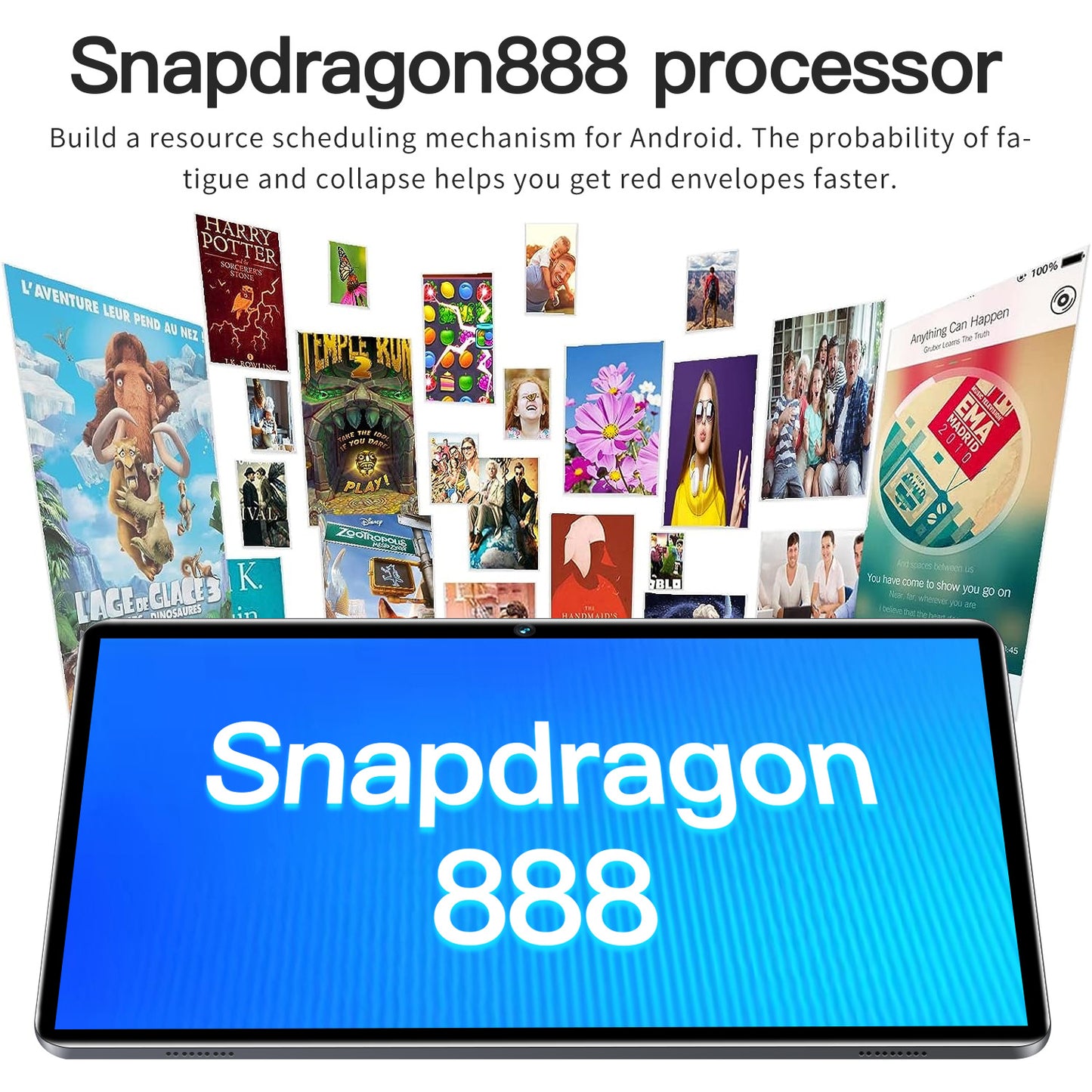 جهاز لوحي ذكي P70 يعمل بنظام Android مع بطاقة توصيل WiFi وبلوتوث و4G