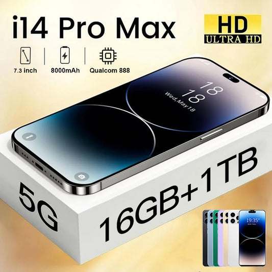 هاتف ذكي I14ProMax 16G+1TB 7.3 بوصة