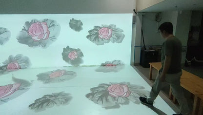 Naked-eye 3D Projection and Touch-Screen interactive Game