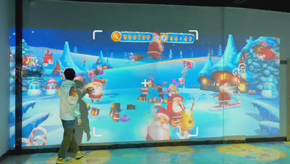 Naked-eye 3D Projection and Touch-Screen interactive Game
